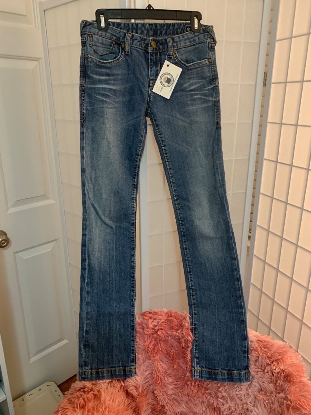 ReRock for Express Vintage Y2K-era Low Rise Jeans Size 6